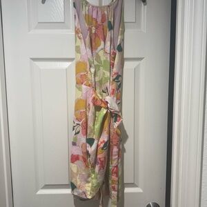 Bar III Multicolor Floral Dress in excellent condition